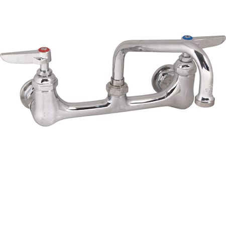 T&S Brass Faucet, 8"Wall , 6"Spt, Leadfree 232